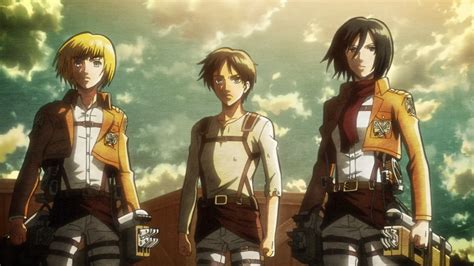 Armin Mikasa Aot Anime Beyblade Characters Eren Jaeger Attack On