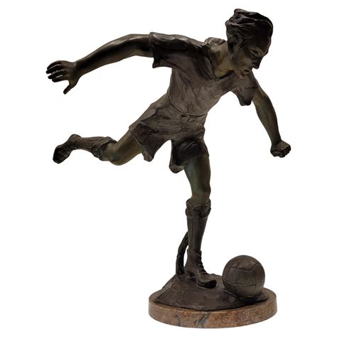 Art Deco French Football Player Sculpture By Lemoyne For Sale At 1Stdibs