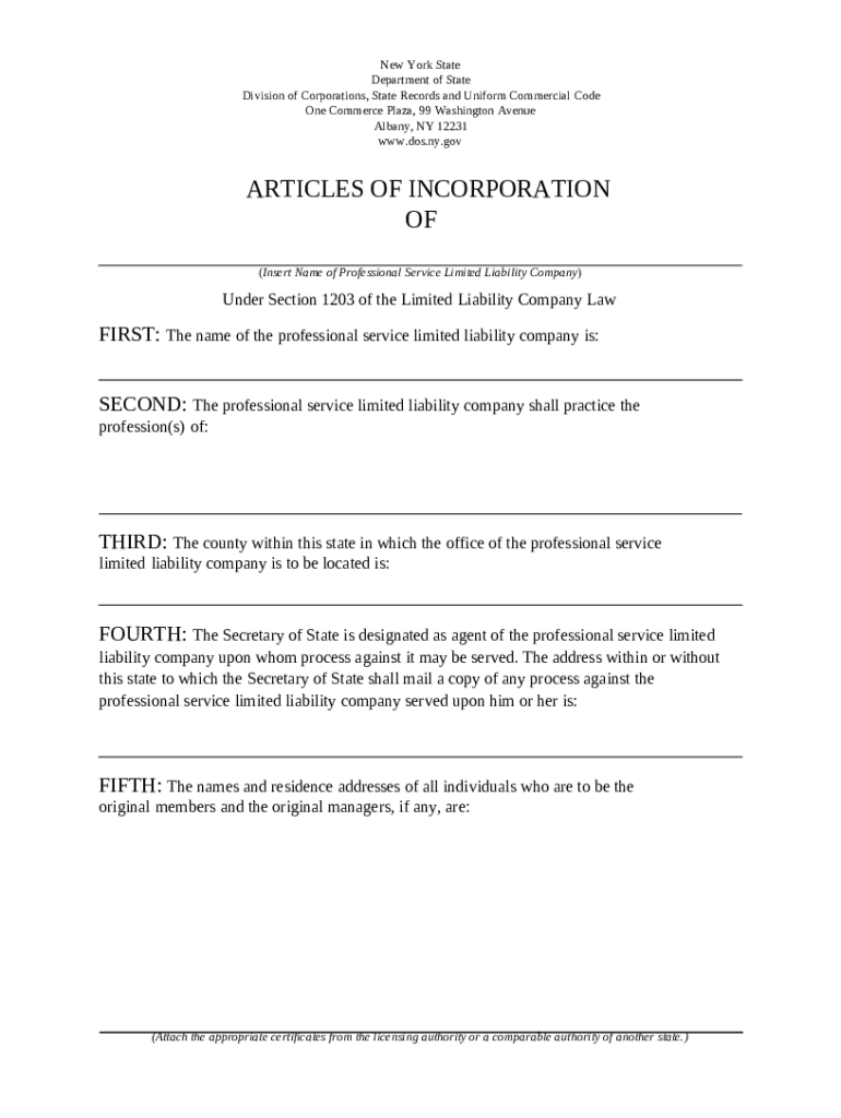 Articles Of Incorporation 47 Templates For Any State Templatelab