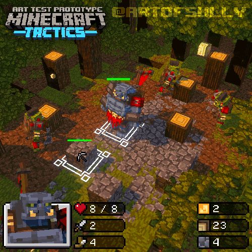 Artstation Minecraft Tactics Mojang Art Test