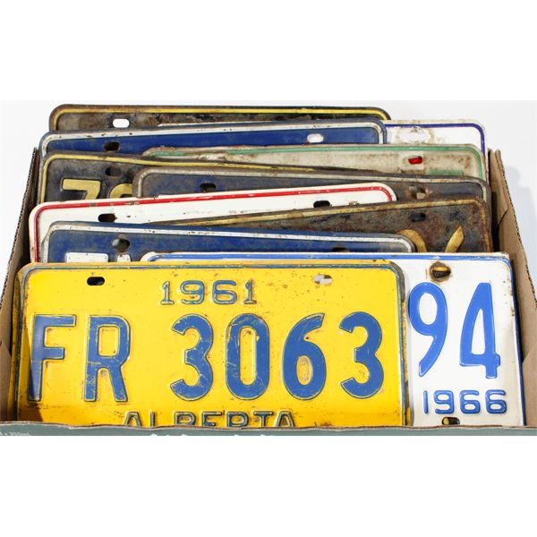 Assort 1960 S 70 S Alberta Licence Plates