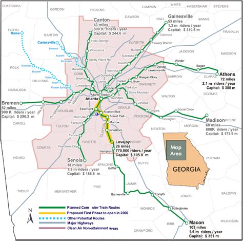 Atlanta S Regional Rail And Transit Systems Atlanta Urbanplanet Org