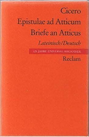 Atticus Briefe Epistulae Ad Atticum Von Cicero Portofrei Bei B Cher