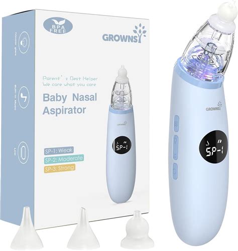 Baby Nasal Aspirator Safe Gentle Relief For Congested Noses Grownsy