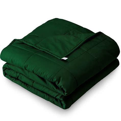 Bare Home Weighted Blanket 60 X80 17Lb Green Standard Size Heavy