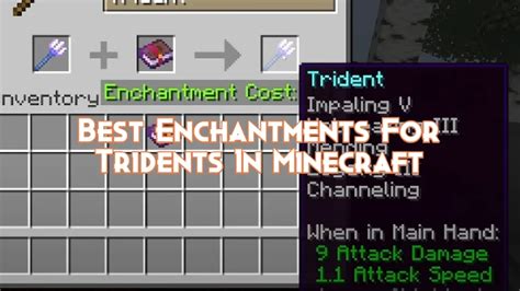 Best Trident Enchantments Minecraft