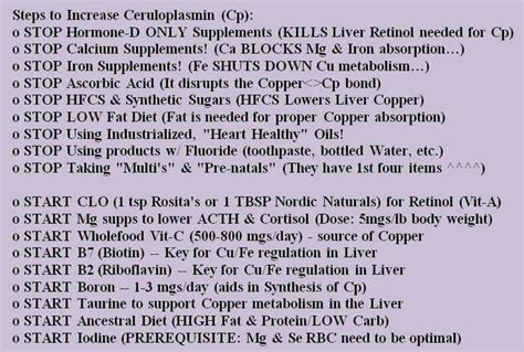 Best Vitamin To Increase Ceruloplasmin