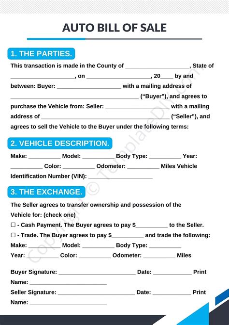 Bill Of Sale: Protects Your Asset Transfer