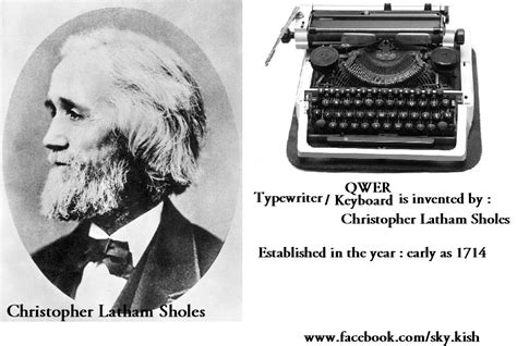 Birthday Of Christopher Latham Sholes Inventor Of The Qwerty Keyboard