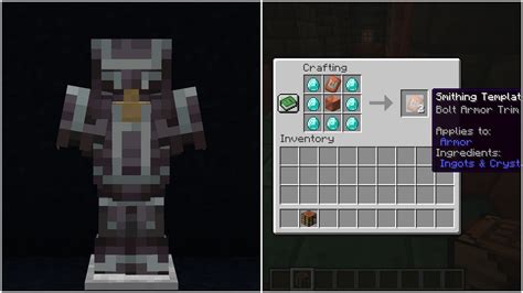 Bolt Armor Trim Minecraft