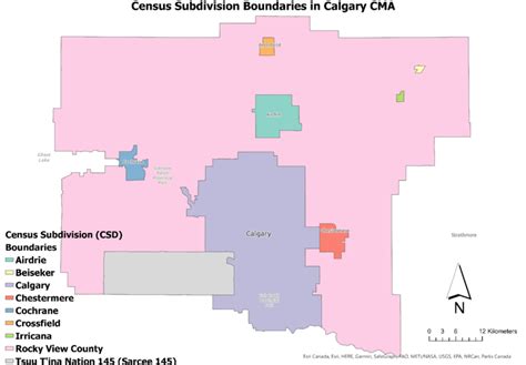 Boundaries Of Census Subdivisions In Calgary Cma Statistics Canada