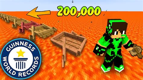 Breaking Hardest Minecraft World Records Youtube