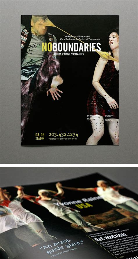 Brochure Design Presented By Yale Repertory Theatre And World