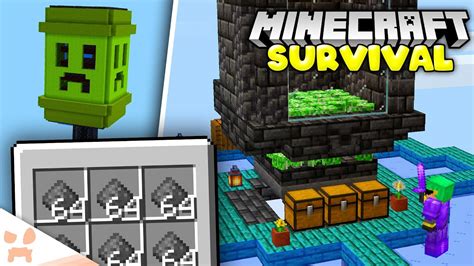 Building A Creeper Farm In Minecraft 1 19 Survival 63 Youtube