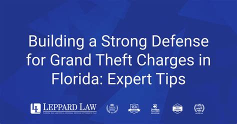 Building A Strong Defense For Grand Theft Charges In Florida Expert