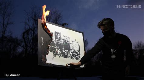 Burnt Banksy S Inflammatory N F T Not Art The New Yorker