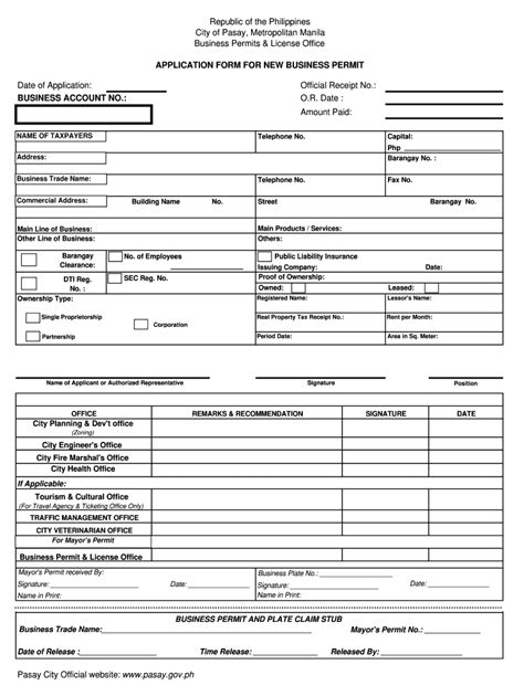 Business Permit Application Form 2020 2022 Fill And Sign Printable