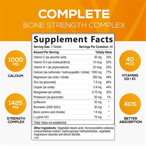 Buy Calcium Supplement Complex 3X Calcium Formula Carbonate