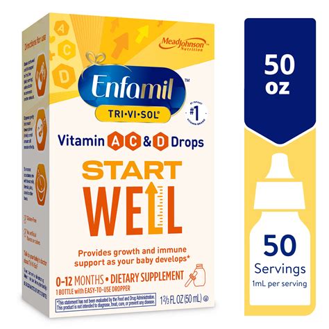 Buy Enfamil Tri Vi Sol Vitamin A C Amp D Multi Vitamin Drops For Infants