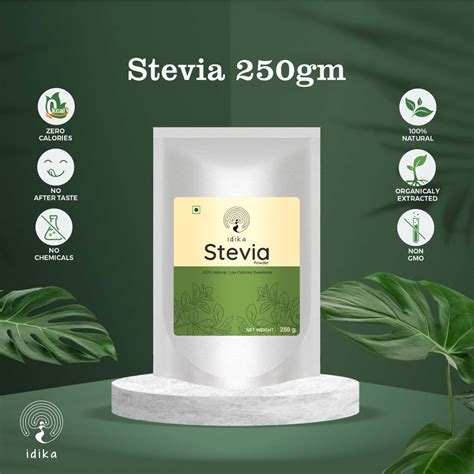 Buy Idika Stevia 250 Gram Diabetic Frendly 100% Natural Zero Calorie ...