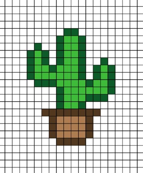 Cactus Minecraft Pixel Art