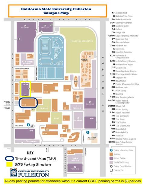 Cal State Fullerton Campus Map Map Of Groton Ma