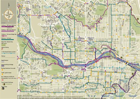 Calgary Bike Route Map