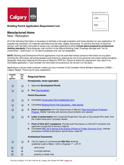 Calgary Building Permit