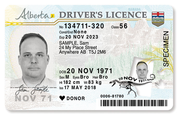 Calgary Drivers License