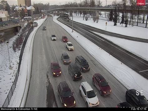 Calgary Traffic Cameras Memorial Drive Road Conditions