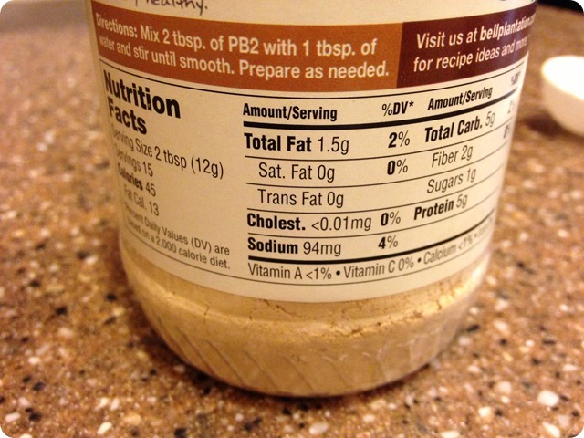 Calories Tsp Peanut Butter