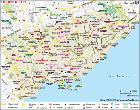 Canada Toronto City Map Jolie Madelyn