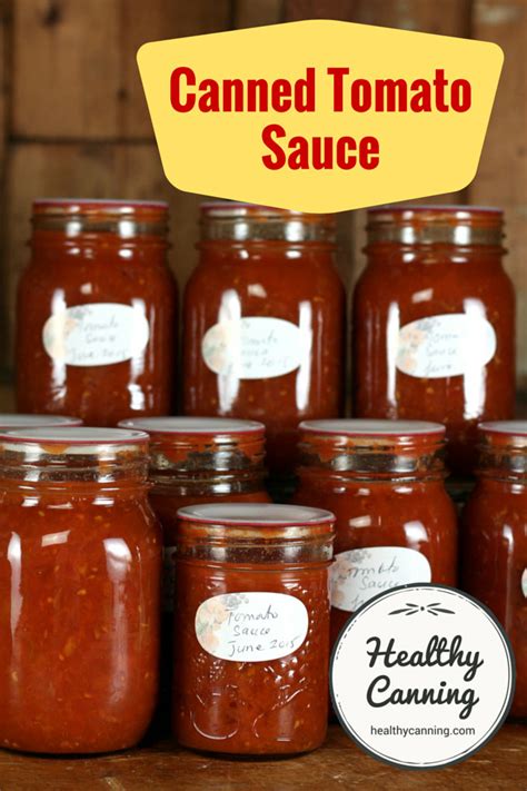 Canning Plain Tomato Sauce Healthy Canning In Partnership With