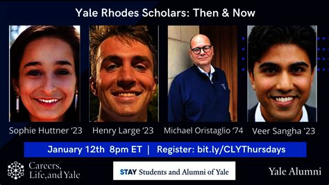 Careers Life And Yale Thursday Show Yale Rhodes Scholars Then Now