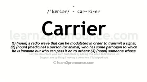 Carrier Definition Explained