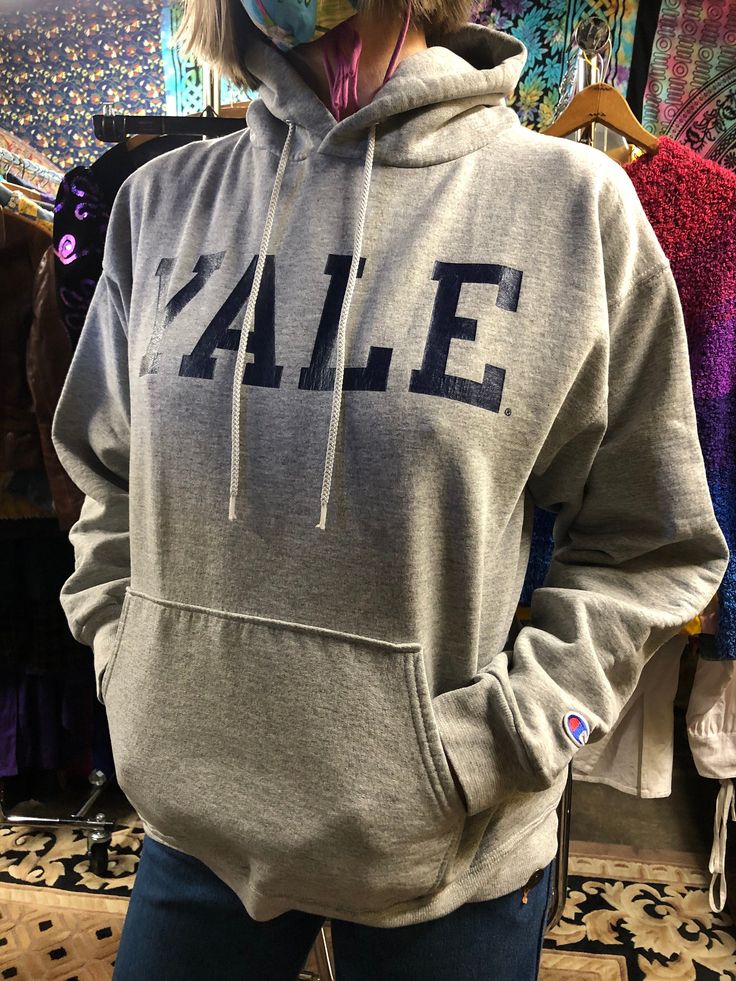 Champion Yale Hoodie Sweatshirt College Hoodie 90 S Etsy