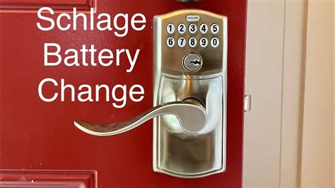 Changing The Door Lock Batteries Youtube