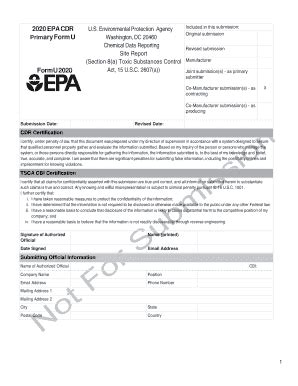 Chemical Data Reporting