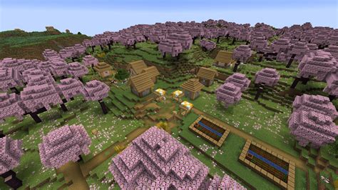 Cherry Blossom Village Seeds Minecraft 1 20 Cool Minecraft Seeds