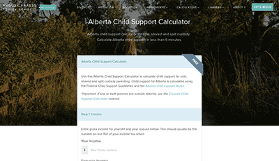 Child Support Calculator Alberta