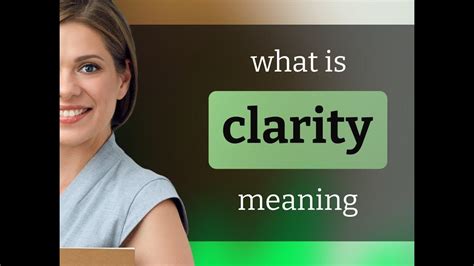 Clarity Definition Of Clarity Youtube