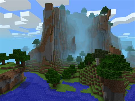 Cliff Seed For Minecraft Pe View Minecraft Pe High Mountain Cliffs