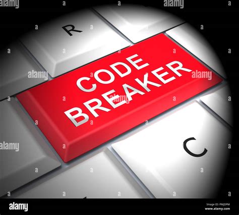 Code Breaker Decoded Data Hack 3D Illustration Stock Illustration