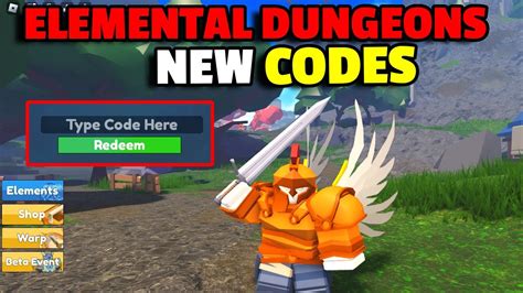 Code For Elemental Dungeons