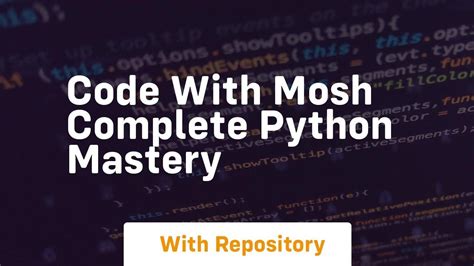 Code With Mosh Complete Python Mastery