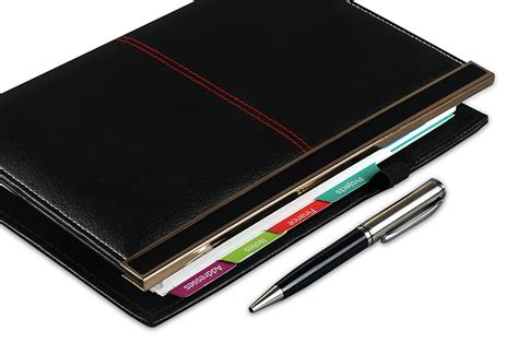 Coi Black Leatherette Executive Organizer Planner With Pen Buy