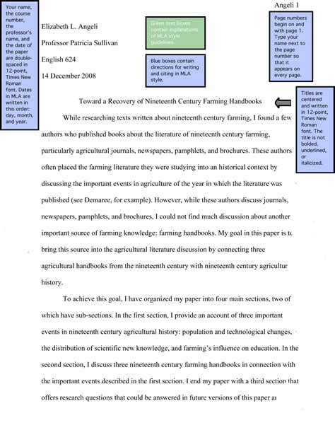 College Essay Apa Format Thesis Sample