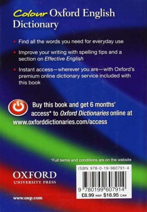 Colour Oxford Dictionary Of English 3Rd Edition Jungle Lk