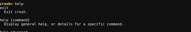 Commands For Crosh