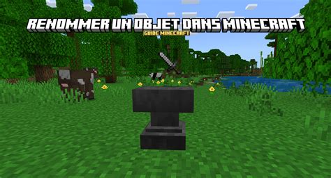 Comment Renommer Un Objet Sur Minecraft Avec Une Enclume Minecraft